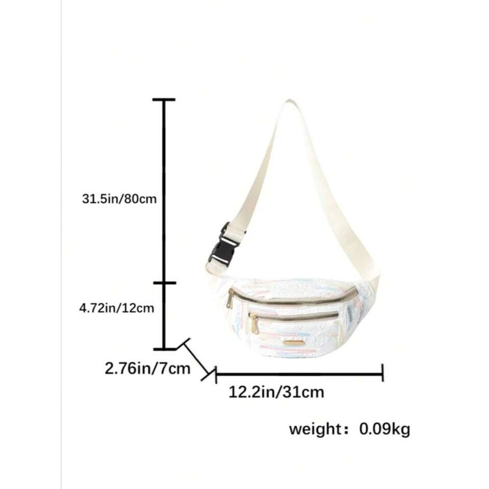 Casual Waterproof Women's Waist Bag, Crossbody Bag And Chest Bag Combo For Women